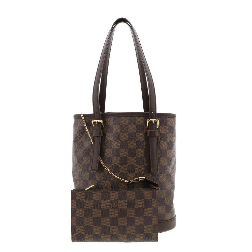 Louis Vuitton Marais Shoulder Bag Damier Brown Ebene Brown